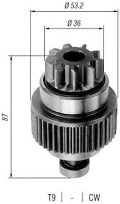 Pinion electromotor