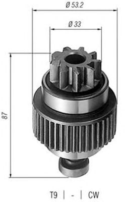 Pinion electromotor