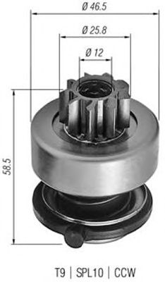 Pinion electromotor