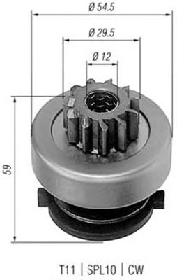 Pinion electromotor