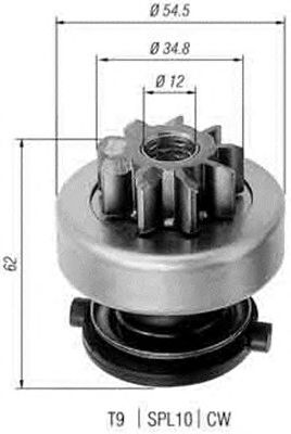 Pinion electromotor