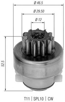 Pinion electromotor