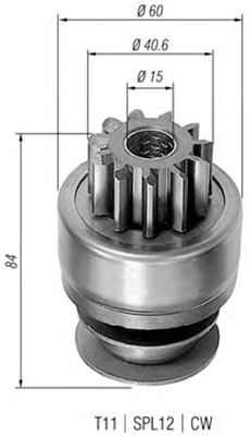 Pinion electromotor