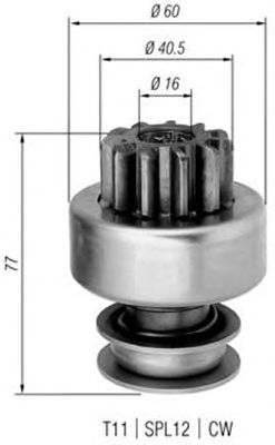 Pinion electromotor