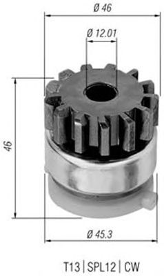 Pinion electromotor FORD