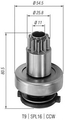 Pinion electromotor