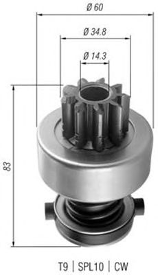 Pinion electromotor MERCEDES-BENZ