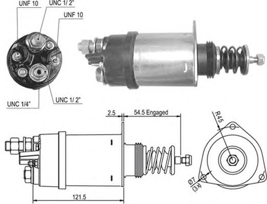 Solenoid, electromotor