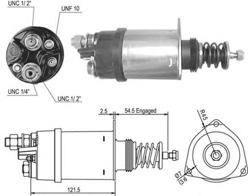 Solenoid, electromotor