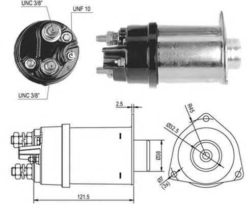 Solenoid, electromotor