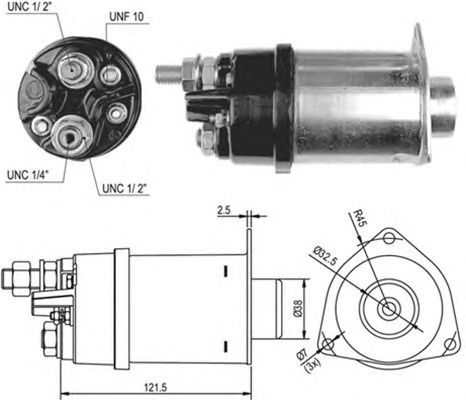 Solenoid, electromotor