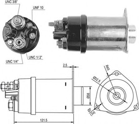 Solenoid, electromotor