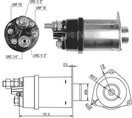 Solenoid, electromotor