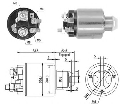 Solenoid, electromotor