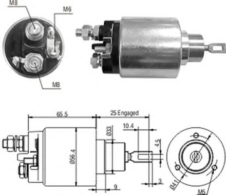 Solenoid, electromotor