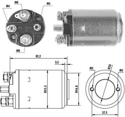 Solenoid, electromotor