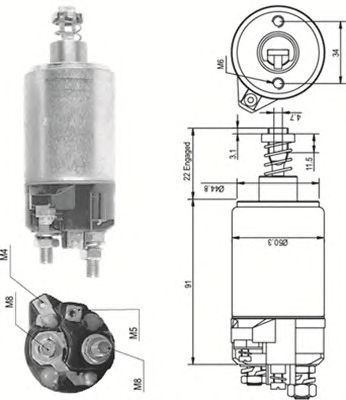 Solenoid, electromotor