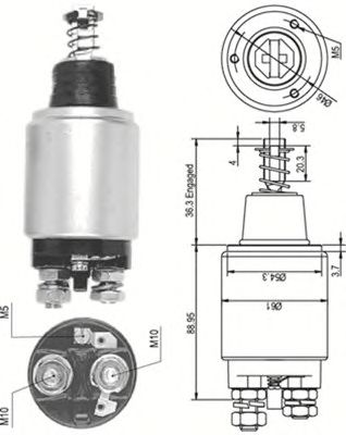 Solenoid, electromotor