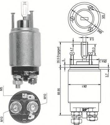 Solenoid, electromotor