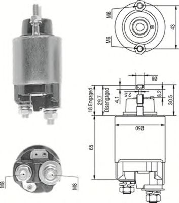 Solenoid, electromotor