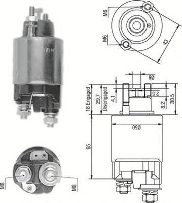 Solenoid, electromotor