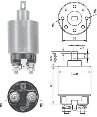 Solenoid, electromotor