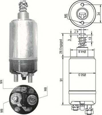 Solenoid, electromotor