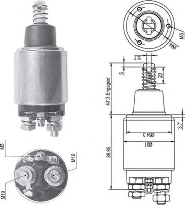 Solenoid, electromotor