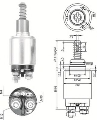 Solenoid, electromotor