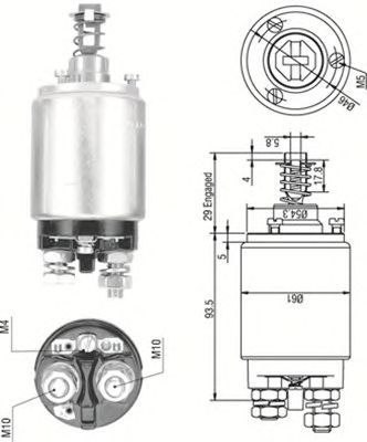 Solenoid, electromotor