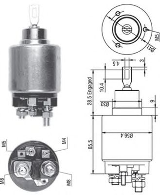 Solenoid, electromotor