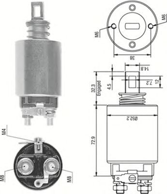 Solenoid, electromotor