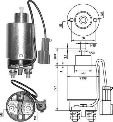 Solenoid, electromotor