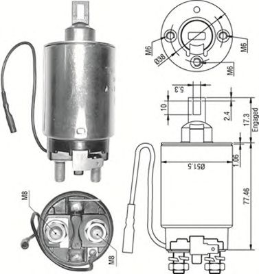 Solenoid, electromotor