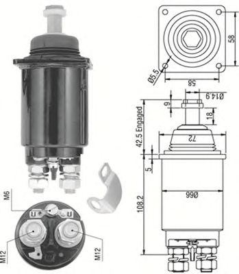 Solenoid, electromotor