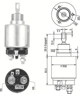 Solenoid, electromotor