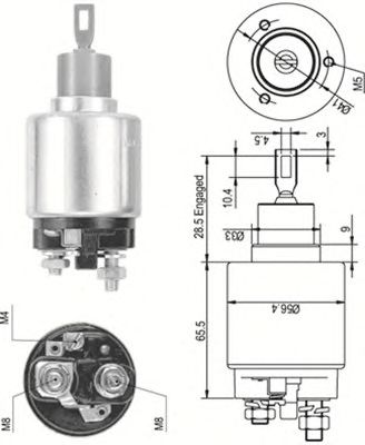 Solenoid, electromotor