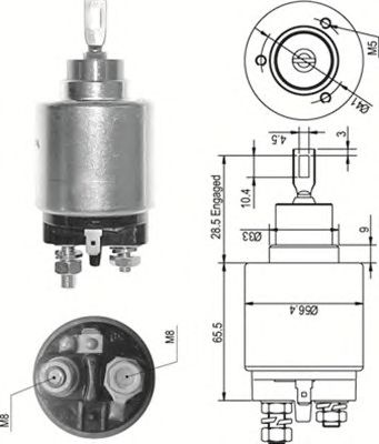 Solenoid, electromotor