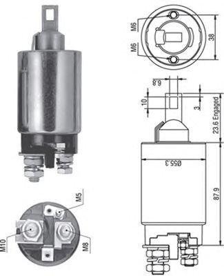 Solenoid, electromotor