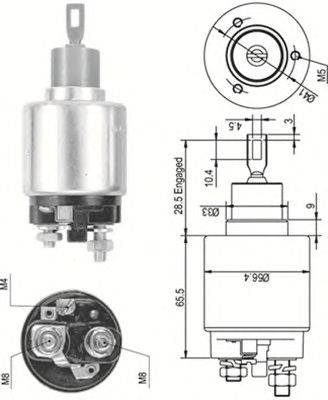 Solenoid, electromotor