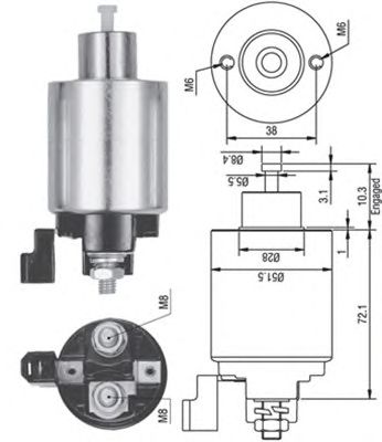 Solenoid, electromotor