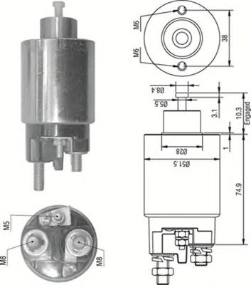 Solenoid, electromotor