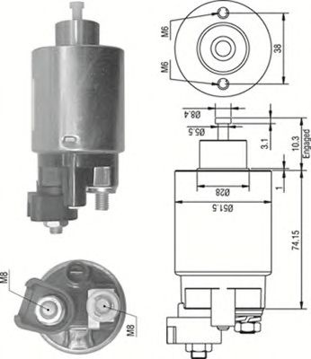 Solenoid, electromotor