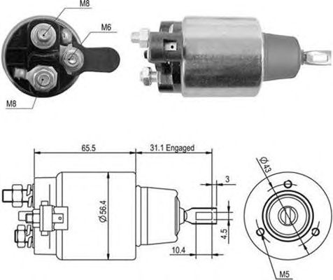 Solenoid, electromotor