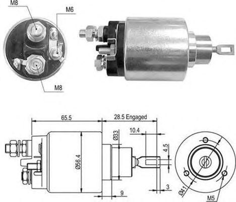 Solenoid, electromotor