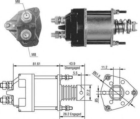 Solenoid, electromotor