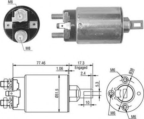 Solenoid, electromotor