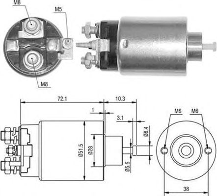 Solenoid, electromotor