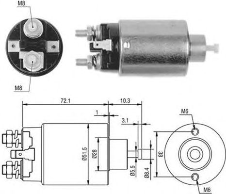 Solenoid, electromotor