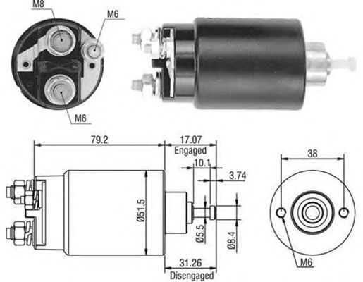 Solenoid, electromotor